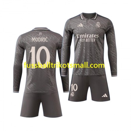 Fußballtrikots Real Madrid Luka Modrić 10 Kinder 2024-2025 Langarm 3rd trikot kaufen